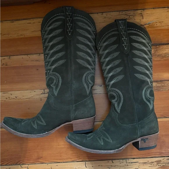 Lane Boots, Olive Squash Blossom - Picture 4 of 6